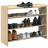 VIDAXL -Schuhregal 80x25x62 cm verarbeitetes Holz Sonoma Eiche farbig