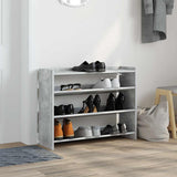 Vidaxl Shoe Rack 80x25x62 cm bearbetat träbetongpris