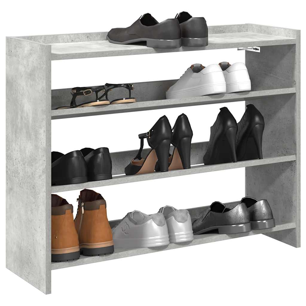 Vidaxl Shoe Rack 80x25x62 cm bearbetat träbetongpris