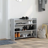 Vidaxl Shoe Rack 80x25x62 cm Forarbejdet trægrå sonoma eg Farve