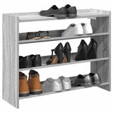 Vidaxl Shoe Rack 80x25x62 cm Forarbejdet trægrå sonoma eg Farve