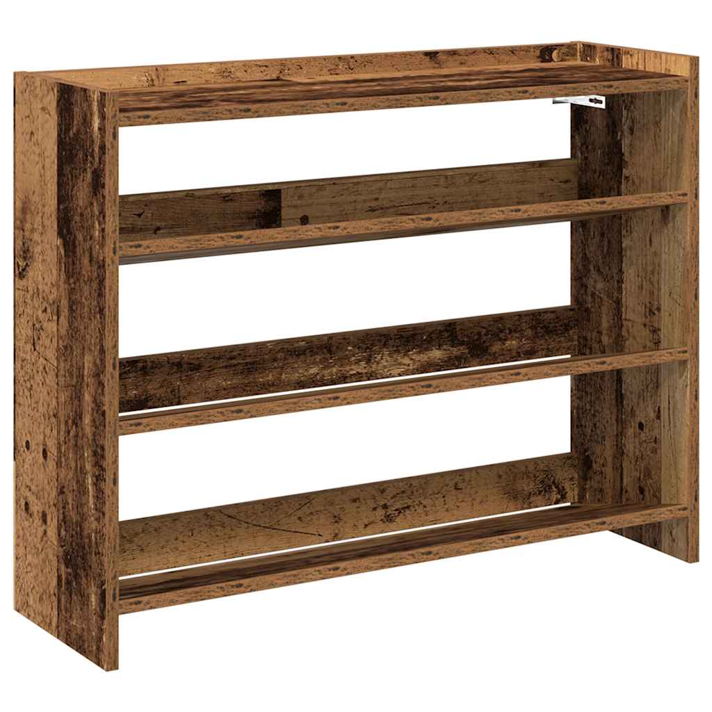 Vidaxl Schong Rack 80x25x62 CM verschafft Holz Alch-Holz -Colored