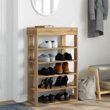 Vidaxl shoe rack 60x30x98 cm processed wood artisanal oak color