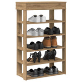 Vidaxl shoe rack 60x30x98 cm processed wood artisanal oak color