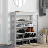 Vidaxl Shoe Rack 80x30x98 cm przetworzony drewniany szary sonoma