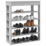 Vidaxl Shoe Rack 80x30x98 cm forarbejdet trægrå sonoma