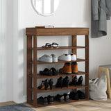 Vidaxl Shoe Rack 80x30x98 cm Color de roble de madera procesada