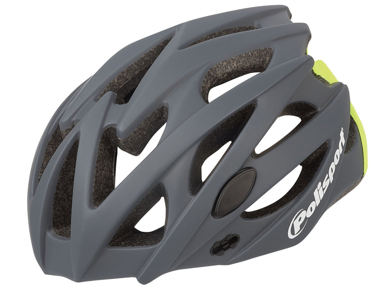 Casque de vélo de brindille Polisport L 58-61 cm Gray Fluo Jaune