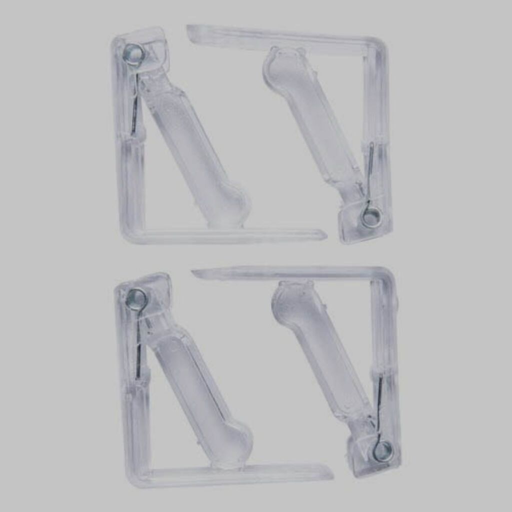 Wicotex Wicotex TABLECLOTH CLAMP PLASTIC TRANSPARENT 4ST.