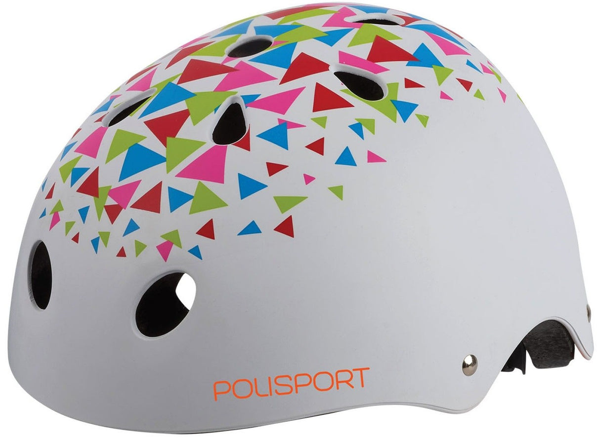 Polisport Urban Radical rower Helmet S 53-55 cm Triangle White Goudanje