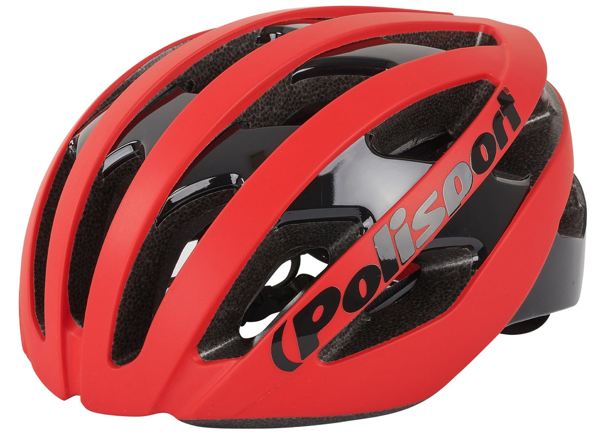 Casco per biciclette Polisport Light Pro M 52-58 cm Black rosso Matt