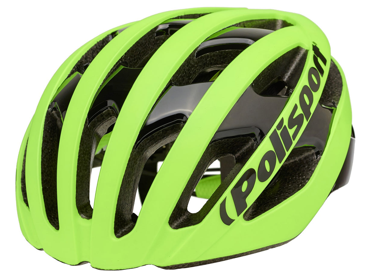 Polisport Light Pro Fahrradhelm L 58-62 cm Fluo gelb Schwarz