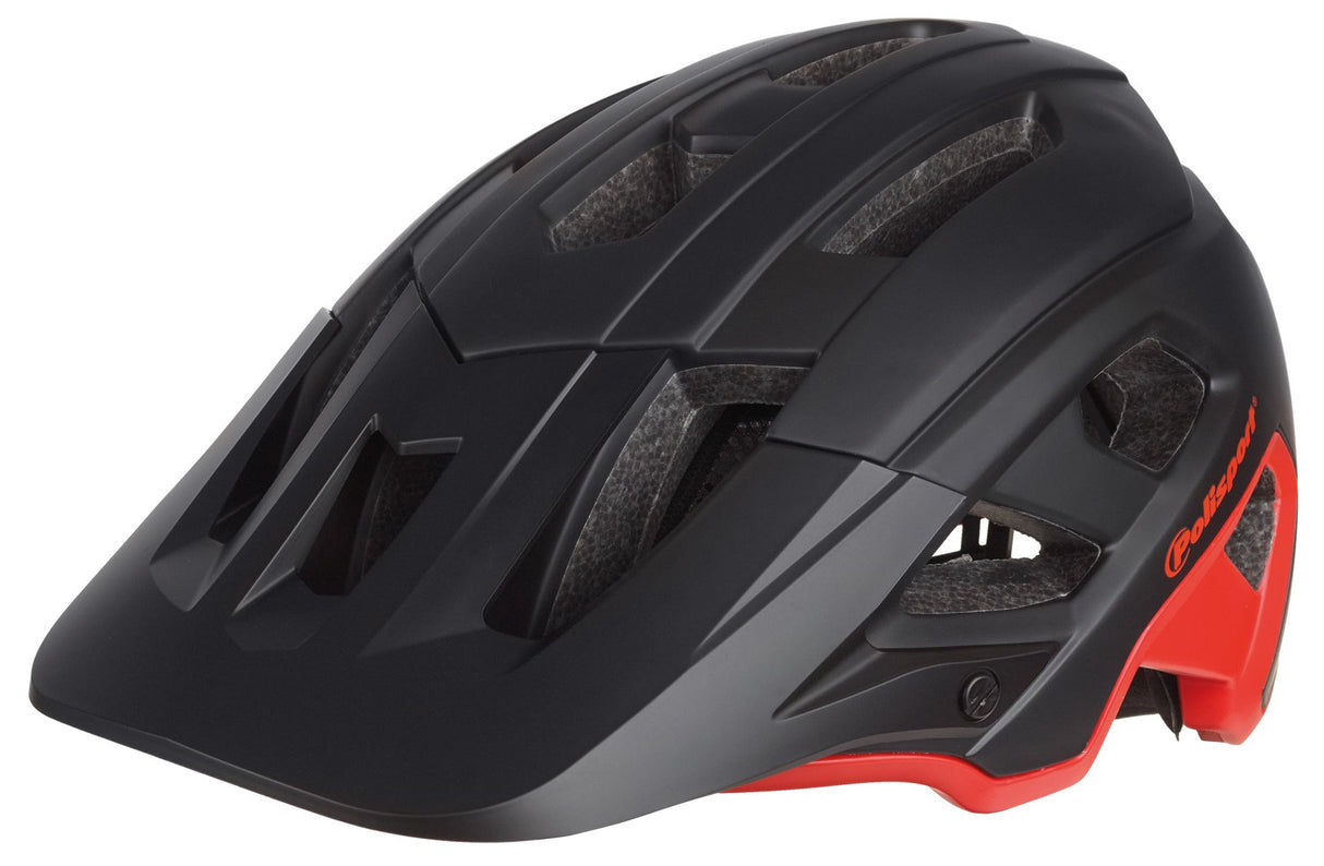 Polisport Mountain Pro Bicycle Casque M 55-58 cm Black Red