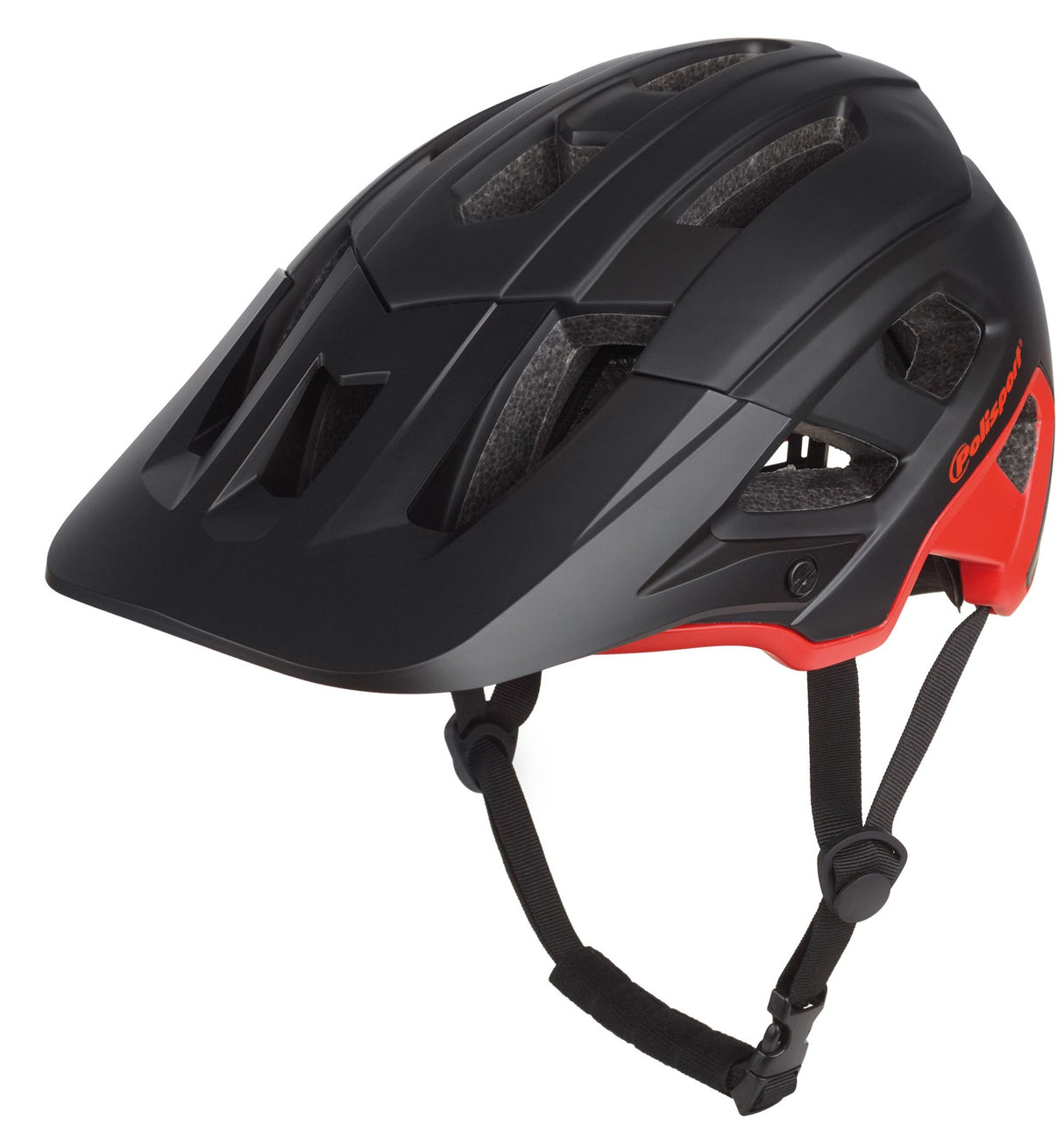 Polisport Mountain pro fietshelm m 55-58cm zwart rood