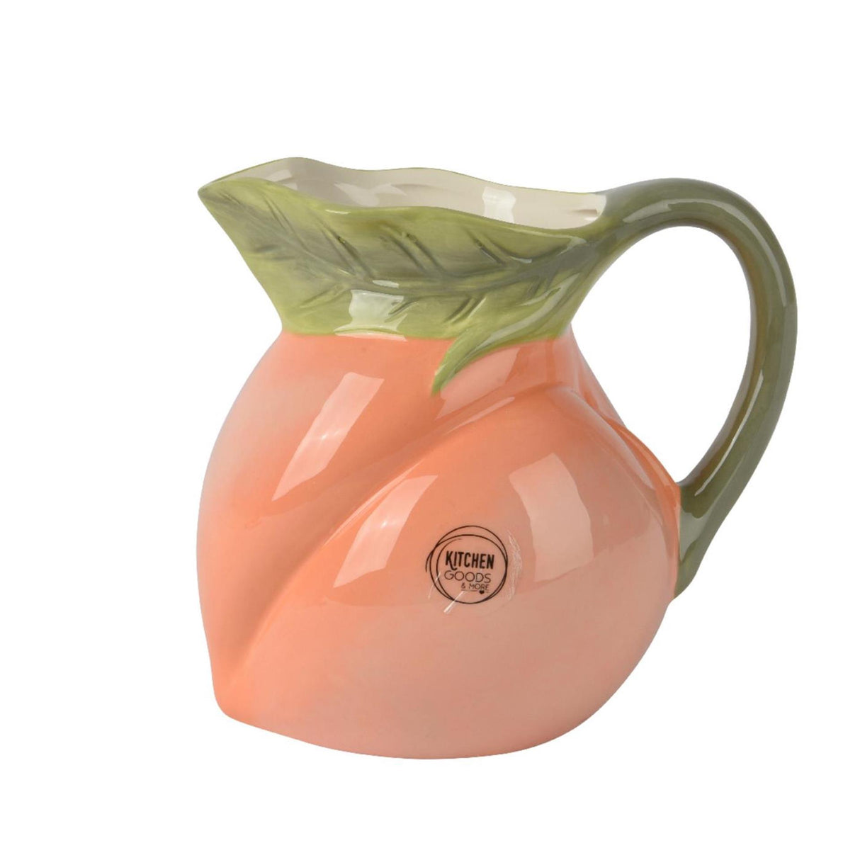 Decoris Karaffe Dolomit h16cm Pfirsichform