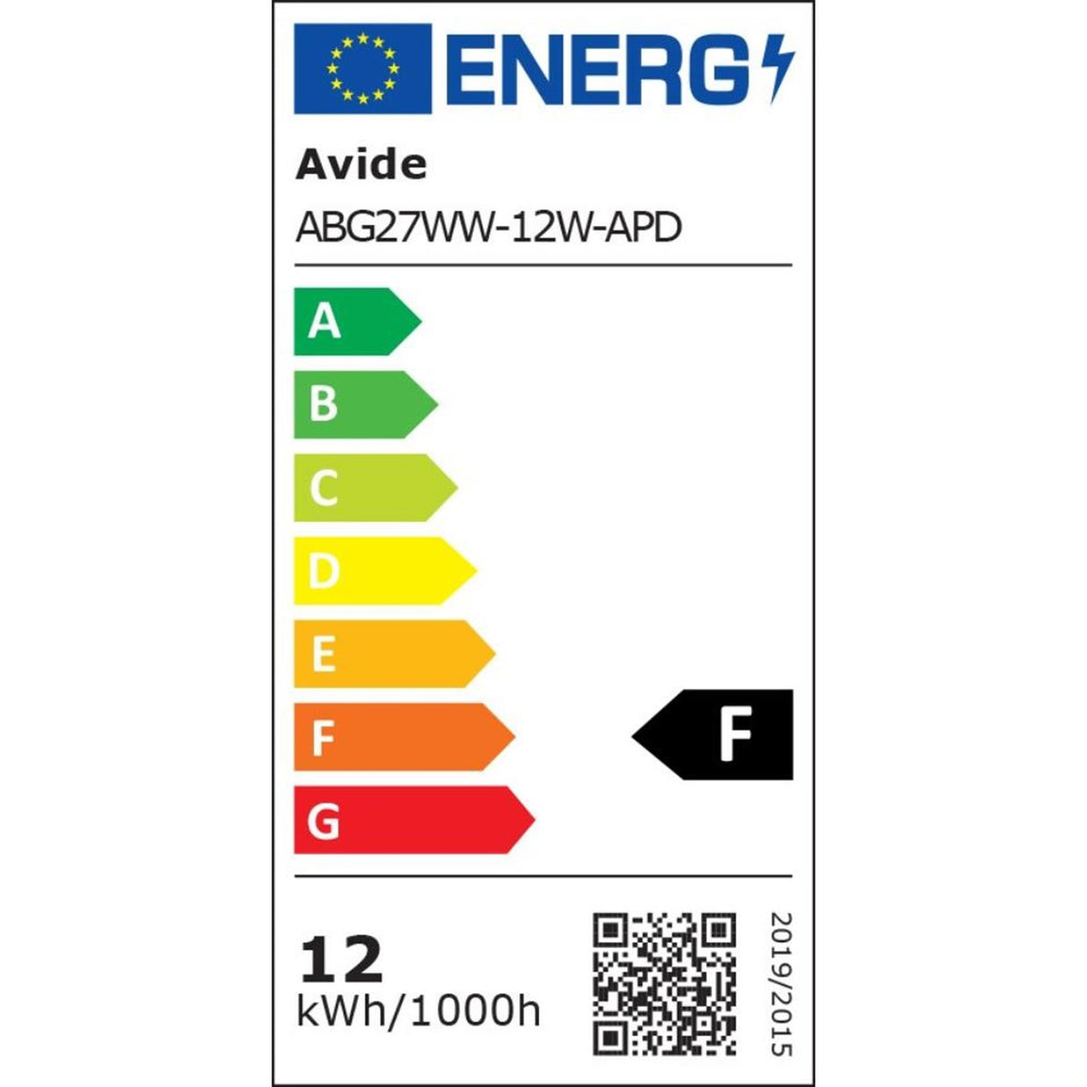 Avide LED lamp E27 12W 3000K WW dimmable