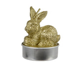 Decoris Téiliicht Kanéngchen Set e 4 h6cm Gold