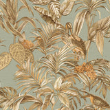 Hollandske Wallcoverings Dutch Wallcoverings Tapet Bird-of-Paradise Groenblauw