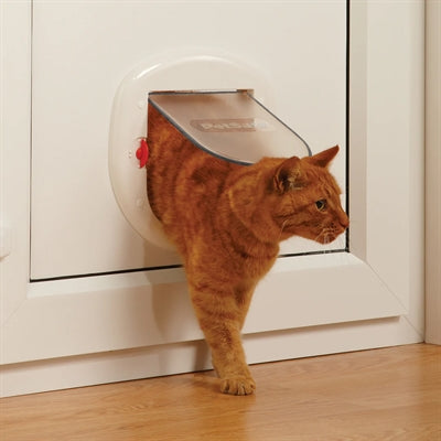 PETSAFE CAT FLAP BIG CAT CATTO CUMA 4 Posizioni bianche