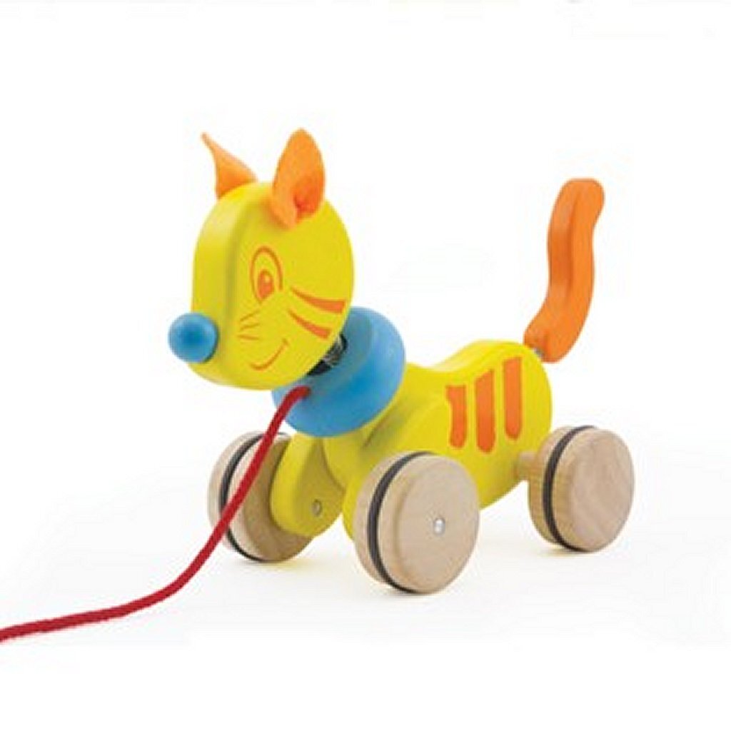 Pintoy Pintoy P13500 Houten Trekfiguur Kat