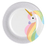 Papstar plates unicorn cardboard ø23cm 10 pcs