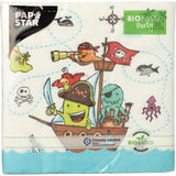 Papstar napkins pirate crew 3-layer 33x33cm