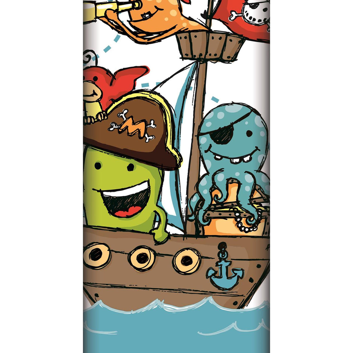 Papstar tablecloth paper pirate crew 120x180cm