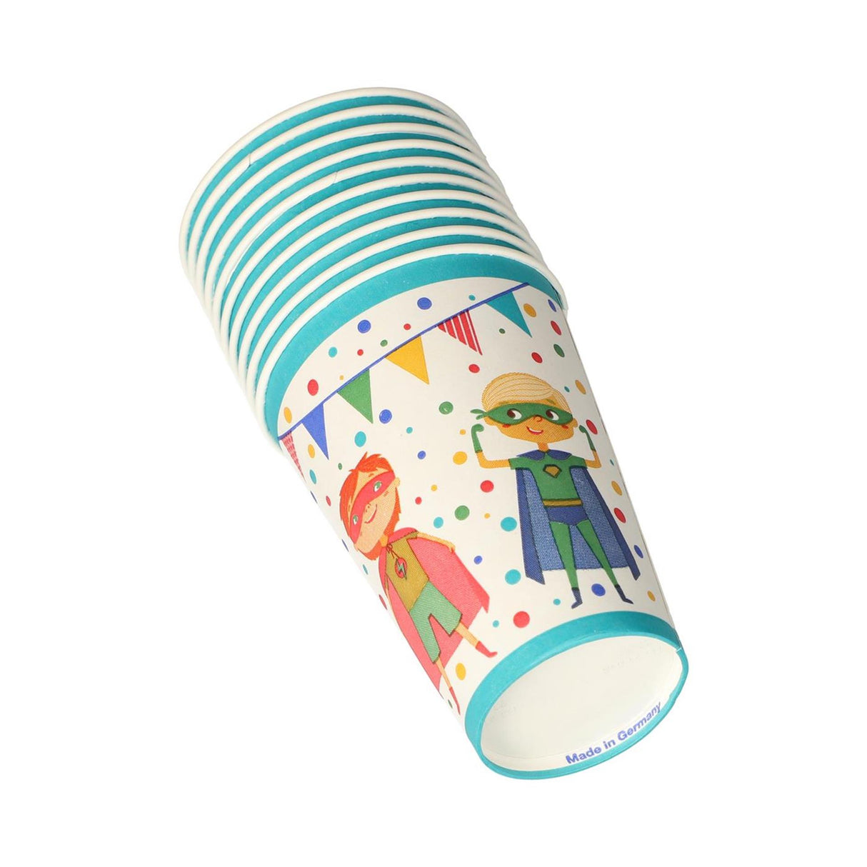 Papstar cups superhero cardboard 0.2l ø7x9.7cm