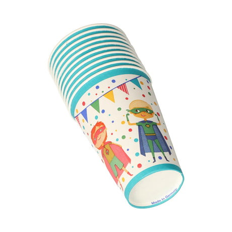 Papstar kelímky superhrdinský karton 0,2l ø7x9,7cm