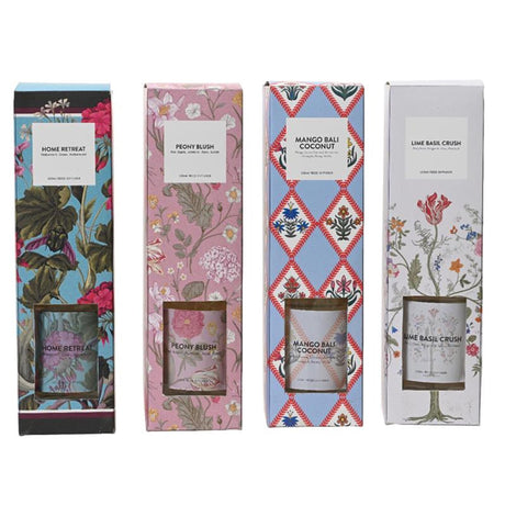Decoris glass with fragrance sticks 100ml