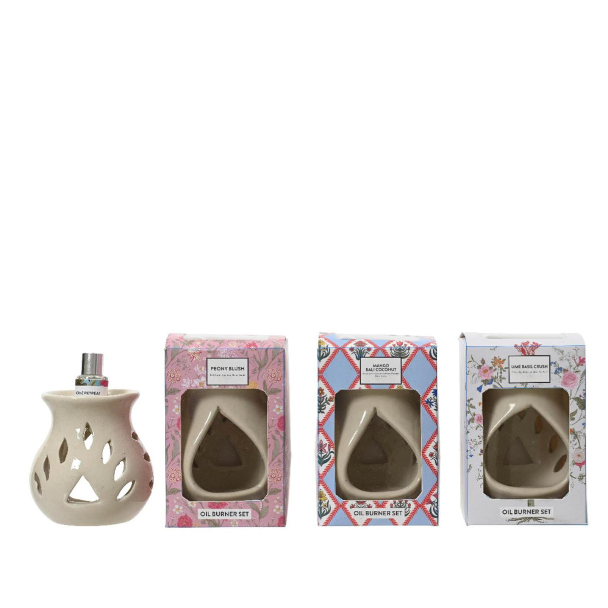 Decoris Uelegbrenner Set Keramik 8,8x7,5x13cm