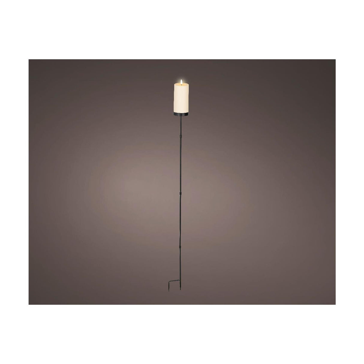Lumineo solar candle on plug cream ø7xh117cm