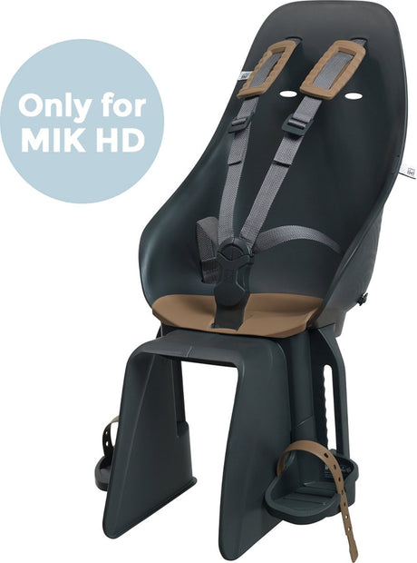 Urban iki rear bicycle seat ta–ke mik hd - bincho black kurumi brown