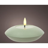 Decoris LED outdoor candle iron h6.5cm green