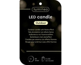 Decoris LED outdoor candle iron h6.5cm green