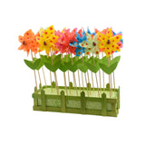 Decoris windmolen bloem plastic ø9xh28cm 6 assorti