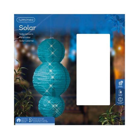 Lumineo solární lucerna nylon ø28x58cm