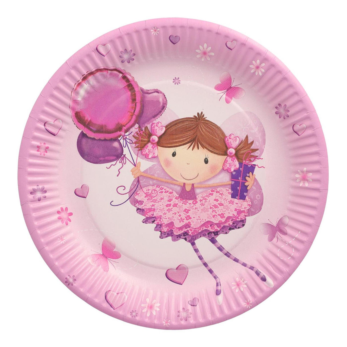 Papstar set of 10 plates little dancer cardboard ã˜23cm