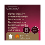 Decoris LED-Lantern Bambus 25x25x27,5cm