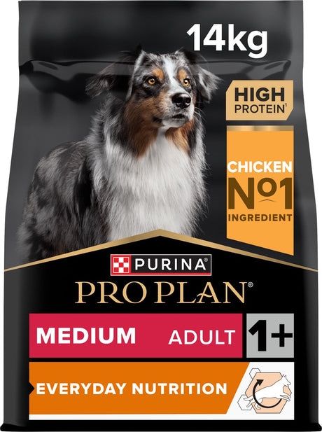 Pro plan mëttelfristeg erwuessener alldeeglech Ernährung - dréchen Hondsfudder - Poulet - 14 kg