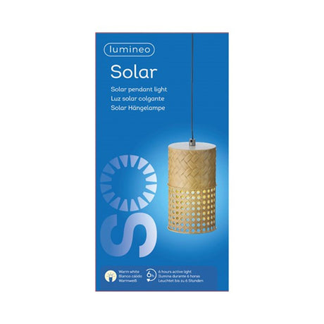 Lumineo LED solární závěsné svítidlo ø11-h18cm