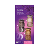Lumineo LED solar bordlampe ã˜12-h25cm glass tilgjengelig i 3 forskjellige farger
