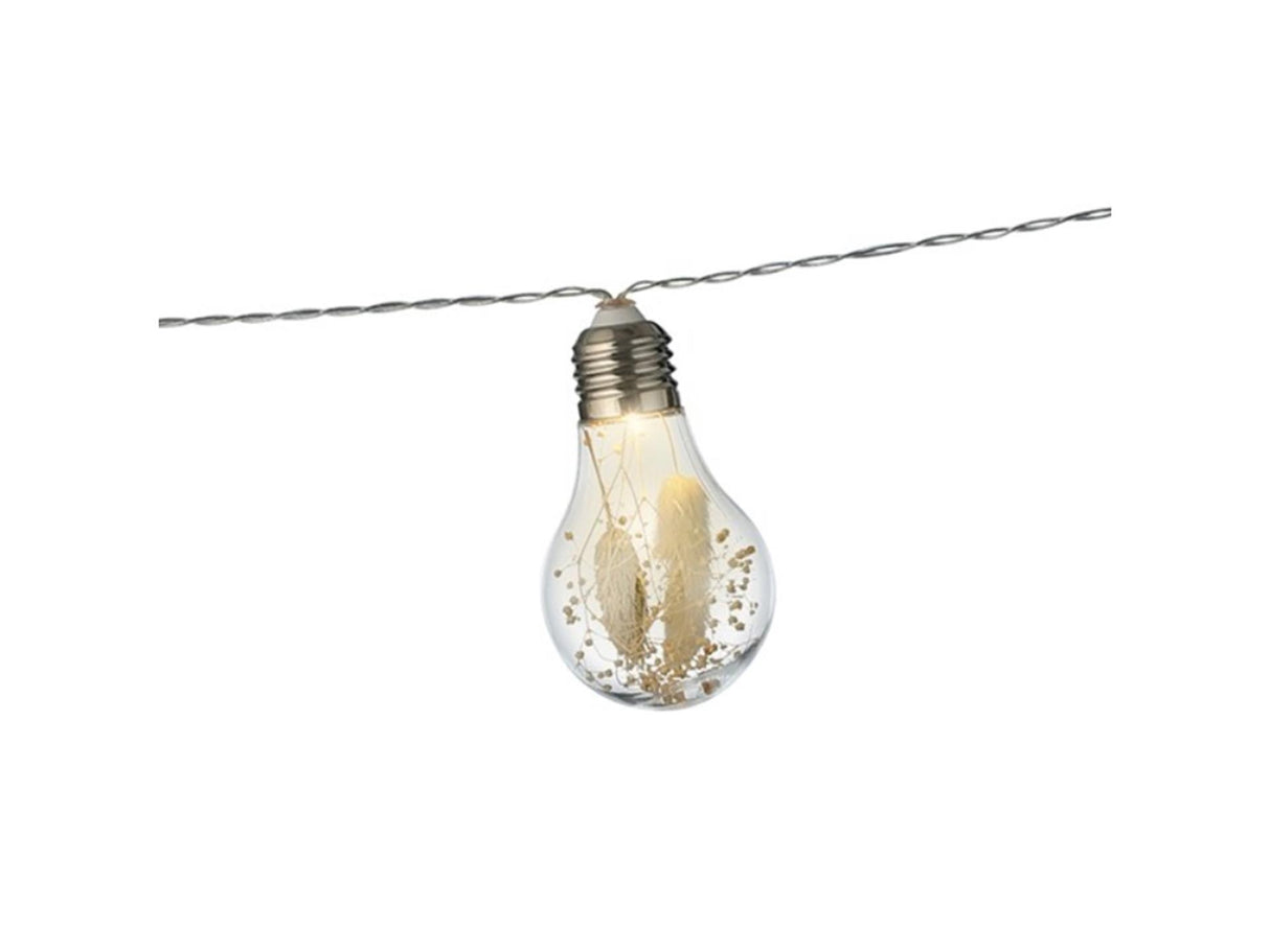 Lumineo LED bulb string lighting with flower