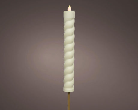 Latarka solarna Lumineo wirowa średnica 4-wys. 90 cm biała