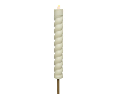 Latarka solarna Lumineo wirowa średnica 4-wys. 90 cm biała