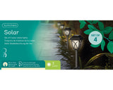 Lumineo solar lamp h33cm set of 4