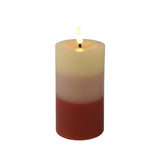 Lumineo LED candle flame effect gradient 15cm terra