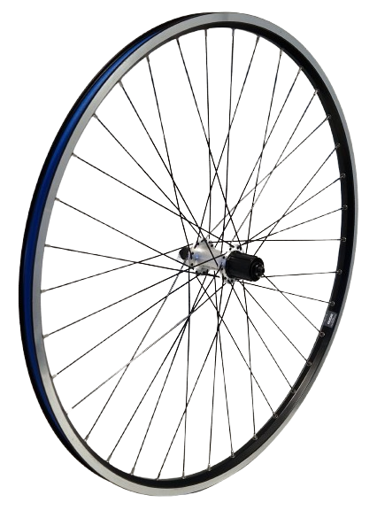 Kgs Kgz achterwiel 28 inch (622) cassette 8-10 v velg en spaken zwart