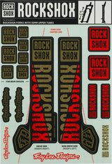 Rockshox decor set decal set blue yellow