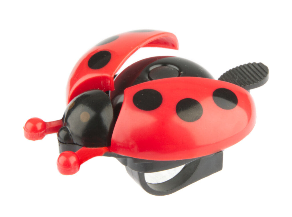 Velo Bell Pexkids Ladybugs mat oppene Flilleken - rout schwaarz